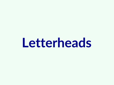 Letterheads